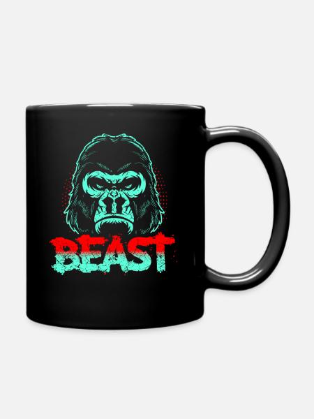 Gorilla Gym Beast - Mug uni - noir