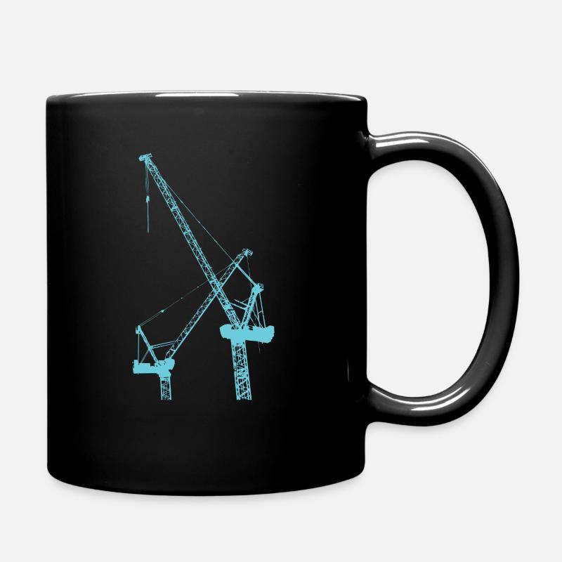 Bauarbeiter - Tasse einfarbig - Schwarz