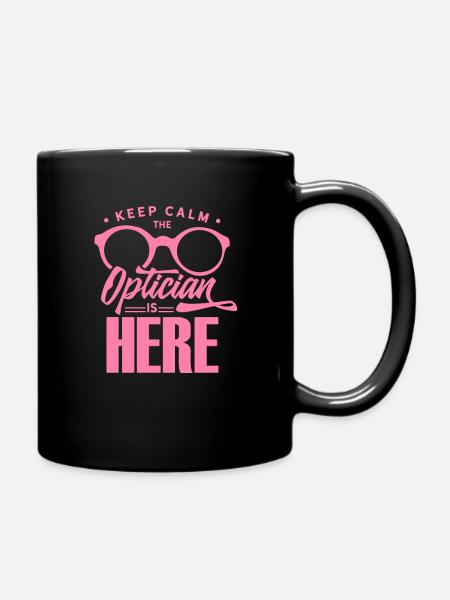 Augenoptiker Optikerin Optiker Optik Beruf Team - Tasse einfarbig - Schwarz