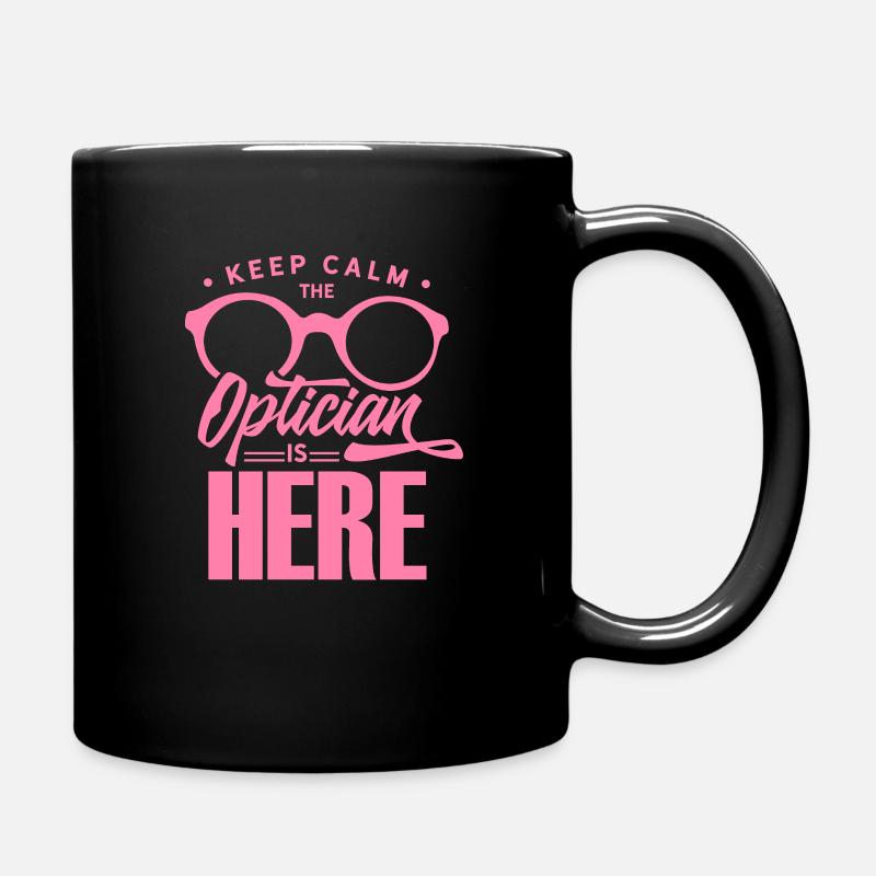 Augenoptiker Optikerin Optiker Optik Beruf Team - Tasse einfarbig - Schwarz