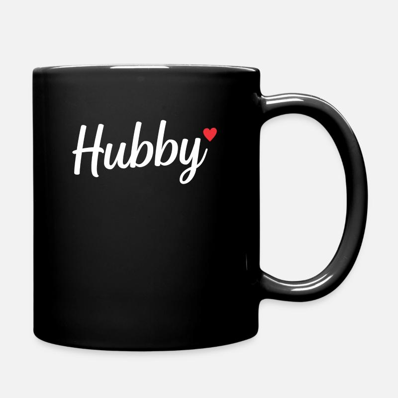 Hubby Mann Ehemann Paar Geschenk Geburtstag - Tasse einfarbig - Schwarz
