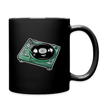 Vinyl Record - Full Colour Mug - black - Right