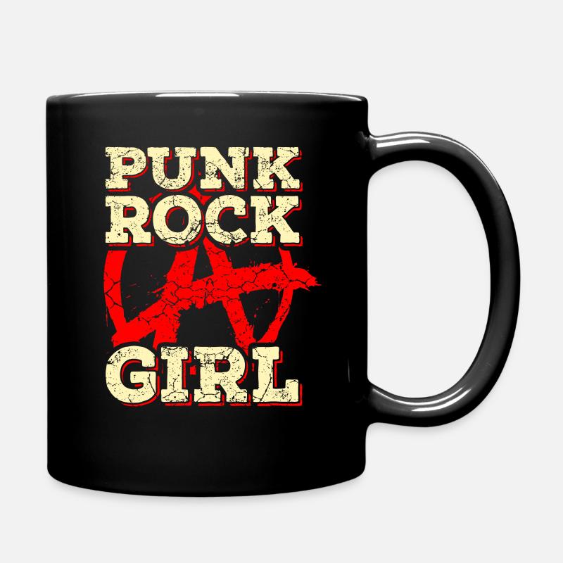 Punk Rock Musik Punkrocker Punks Punker Geschenk - Tasse einfarbig - Schwarz