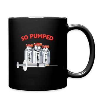 Diabète insuline T1D maladie diabétique de type 1 - Mug uni - noir - Droite
