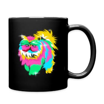 Persian cat - Full Colour Mug - black - Right