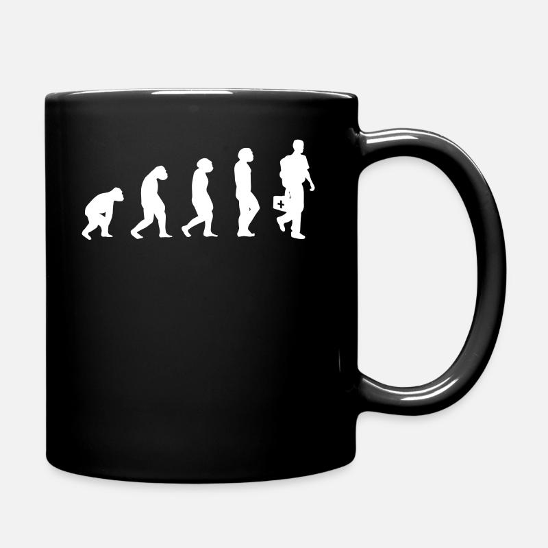 Paramedics Evolution Medical Service Ambulance - Full Colour Mug - black