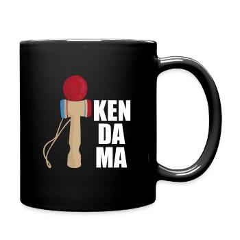 Kendama - Tasse einfarbig - Schwarz - Rechts