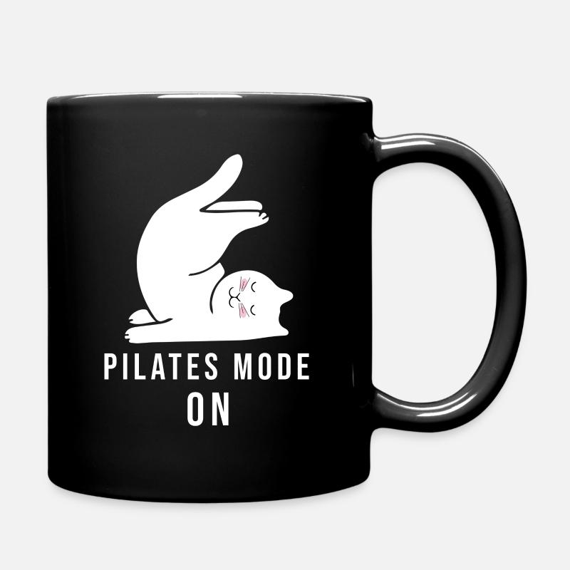 Pilates mode on - Full Colour Mug - black