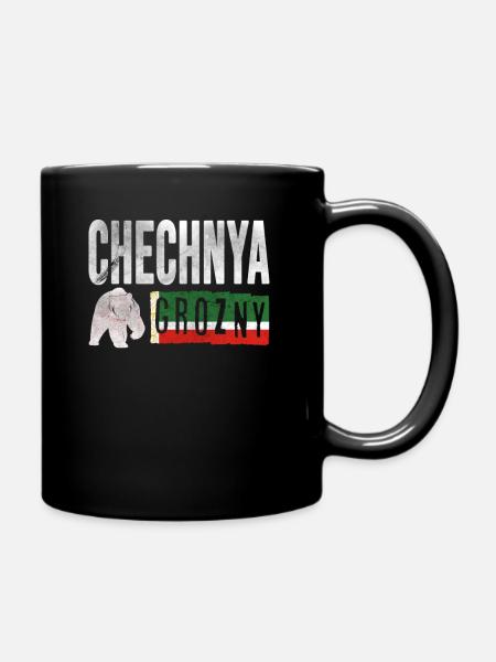 Drapeau tchétchène, Grozny Tchétchénie, tchétchène - Mug uni - noir