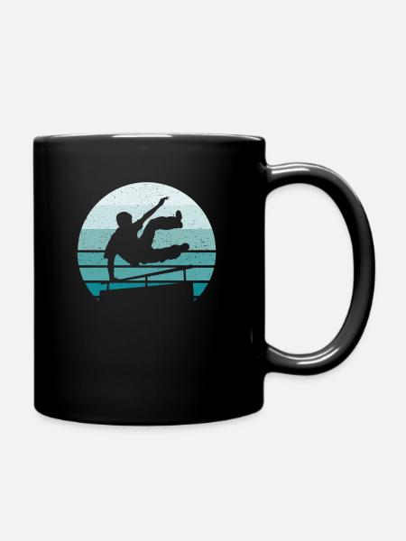 Parkour - Tasse einfarbig - Schwarz