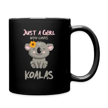 Animaux fille Koala - Mug uni - noir - Droite