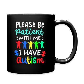 Autism autistic - Full Colour Mug - black - Right