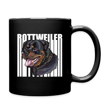 rottweiler - Full Colour Mug - black - Right