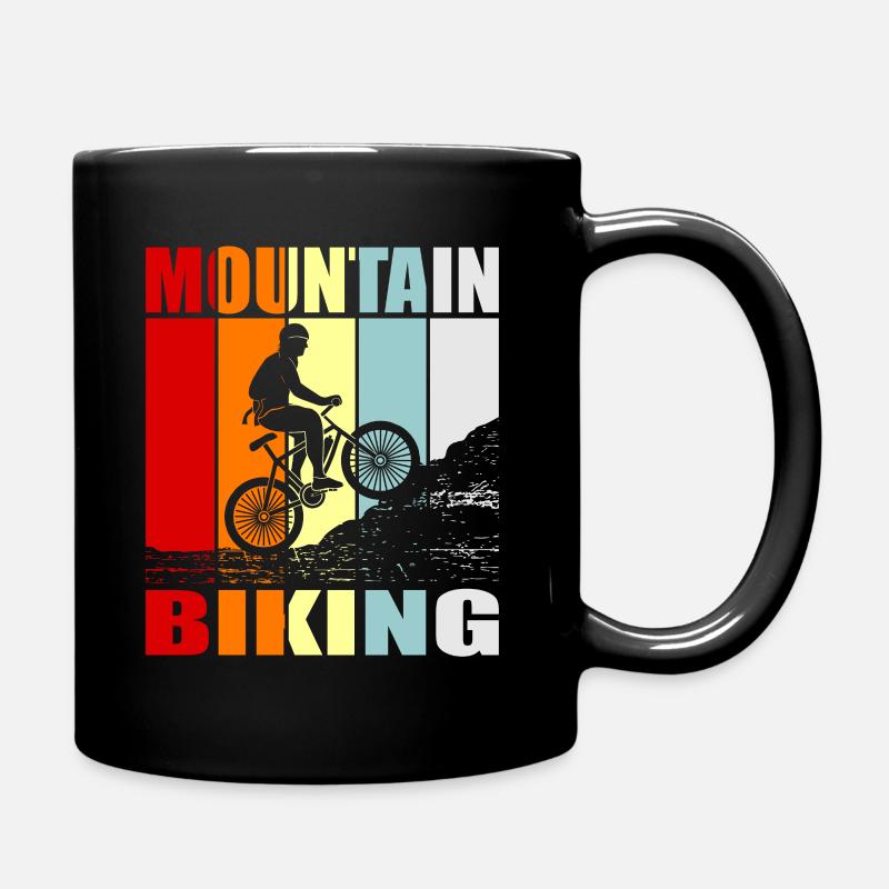 mountain bike - Full Colour Mug - black