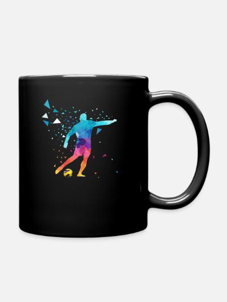 Joueur de foot - Mug uni - noir