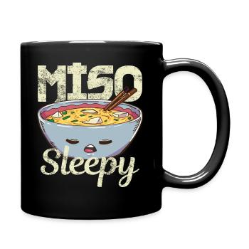Miso Suppe - Tasse einfarbig - Schwarz - Rechts