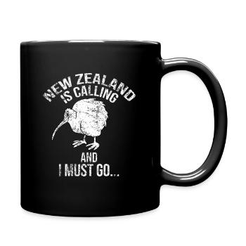 Kiwi - Tasse einfarbig - Schwarz - Rechts
