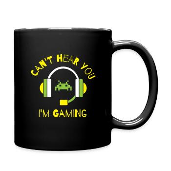 Je ne peux pas vous entendre, je suis Gaming Gamer MMORPG cadeau en ligne - Mug uni - noir - Droite