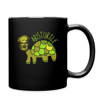 Aristurtle Aristotle Turtle Philosophy Geek Gift - Mug uni - noir - Droite