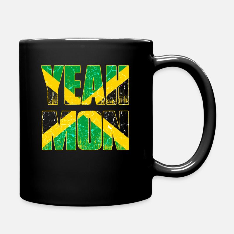 Jamaika Flagge Karibik Urlaub Rasta Reggae Jamaica - Tasse einfarbig - Schwarz