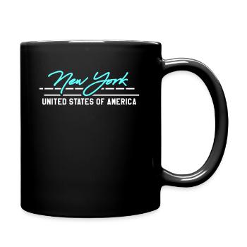 New York, New York - Full Colour Mug - black - Right