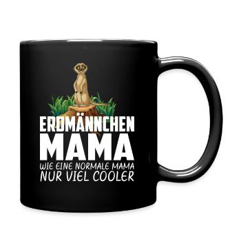 ERDMÄNNCHEN MAMA - Tasse einfarbig - Schwarz - Rechts