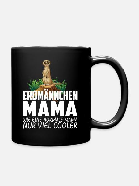 ERDMÄNNCHEN MAMA - Tasse einfarbig - Schwarz