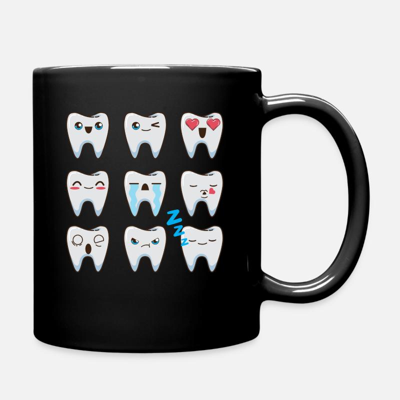 Zahnarzt Zahnarztpraxis Zähne - Tasse einfarbig - Schwarz