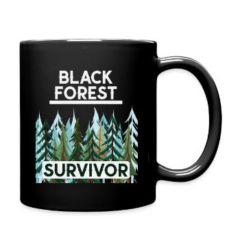 Survivant de la Forêt-Noire, Nature, Forêt, Baignade - Mug uni - noir - Droite