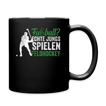 Feldhockey Hockey - Tasse einfarbig - Schwarz - Rechts