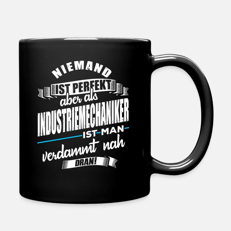 Industriemechaniker - Tasse einfarbig - Schwarz