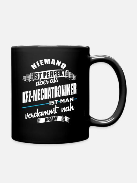 Kfz-Mechatroniker - Tasse einfarbig - Schwarz
