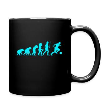 Evolution Football Soccer Love Funshirt Gift - Full Colour Mug - black - Right