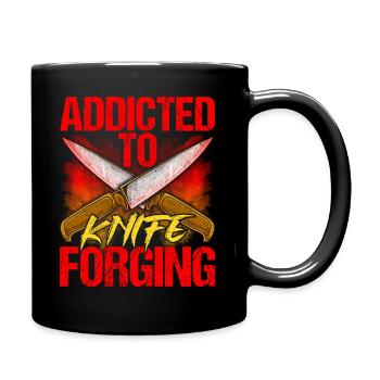 Knife maker blacksmith knife blacksmith hobby profession - Full Colour Mug - black - Right