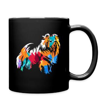Shetland Chien de berger Cadeau - Mug uni - noir - Droite