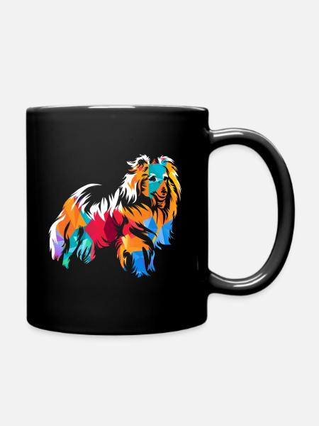 Shetland Schäferhund Geschenk - Tasse einfarbig - Schwarz