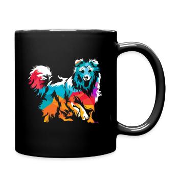 Shetland Chien de berger Cadeau - Mug uni - noir - Droite