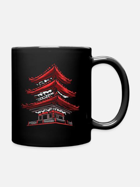 Tokio Japan Geschenk - Tasse einfarbig - Schwarz