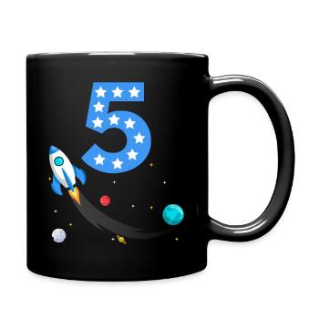 5. Birthday Gift Astronaut Space - Full Colour Mug - black - Right
