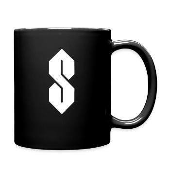 90er Jahre Neunziger 90s 80er 80s Geschenk - Tasse einfarbig - Schwarz - Rechts
