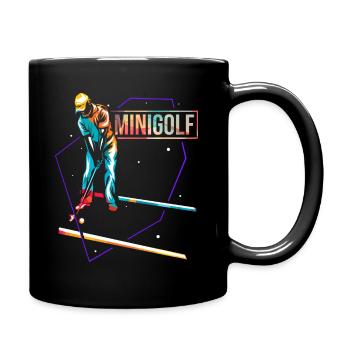 Minigolf - Tasse einfarbig - Schwarz - Rechts