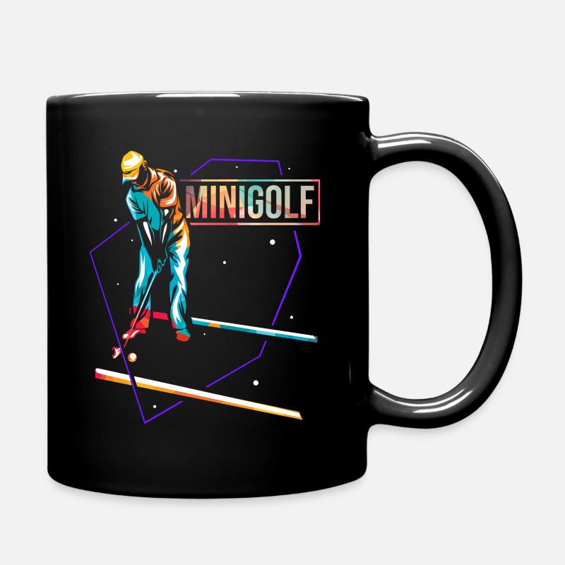 Minigolf - Tasse einfarbig - Schwarz