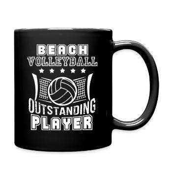 Beach Volleyball Outstanding Player - Full Colour Mug - black - Right