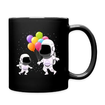 Astronomy astronaut child - Full Colour Mug - black - Right