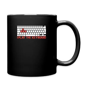 Gaming PC gamer design for gamers on the computer - Full Colour Mug - black - Right