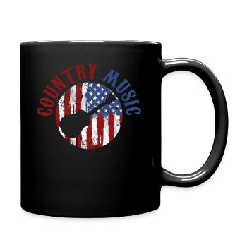 Country Music Western - Full Colour Mug - black - Right