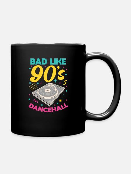 90s dancehall - Full Colour Mug - black