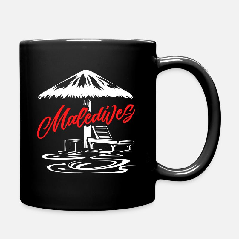 Malediven - Tasse einfarbig - Schwarz