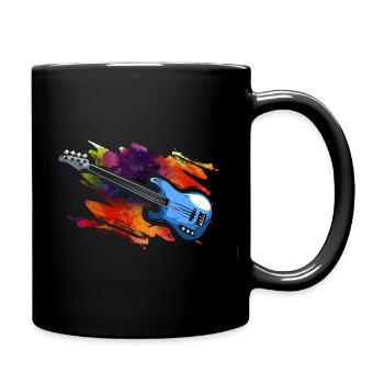 Electric bass - Full Colour Mug - black - Right