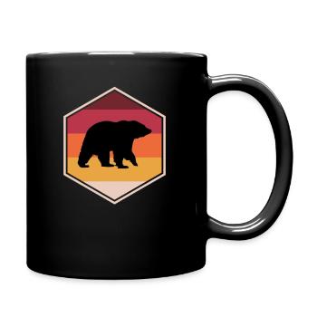Great Grizzly Bear Present Idea For Boys - Tasse einfarbig - Schwarz - Rechts